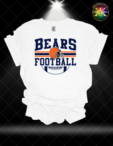 Bears Football Sublimation Shirt Transfer (10-11 inches in width)